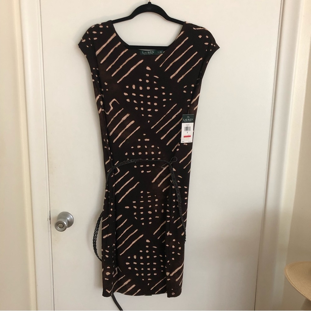 Ralph Lauren sleeveless dress with geometric print